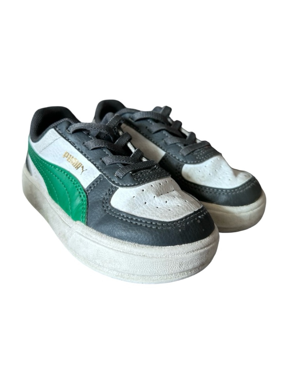 PUMA Boys Green White Shos Size 9